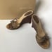 SERGIO ROSSI Authentic Snake Leather Sandals