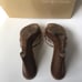 SERGIO ROSSI Authentic Snake Leather Sandals