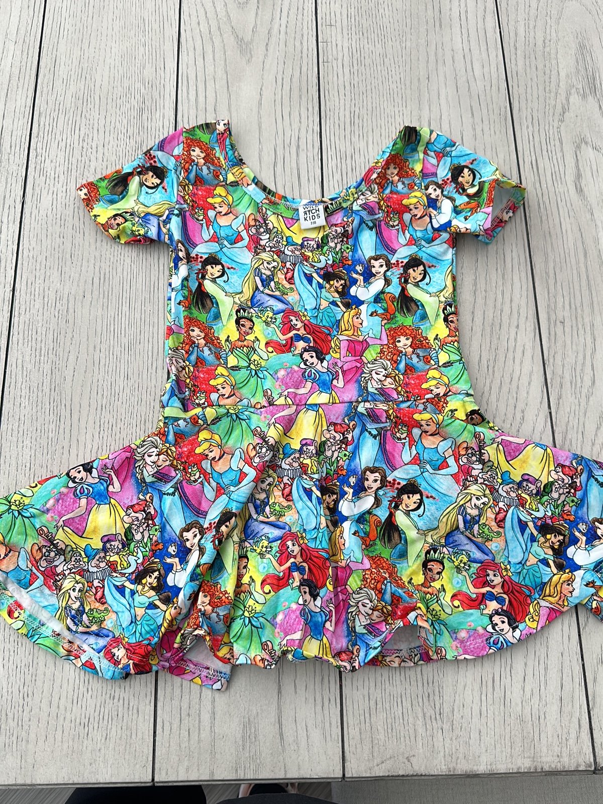 Brand New Wild Rich Kids Skirted Leo Disney Princesses 7/8