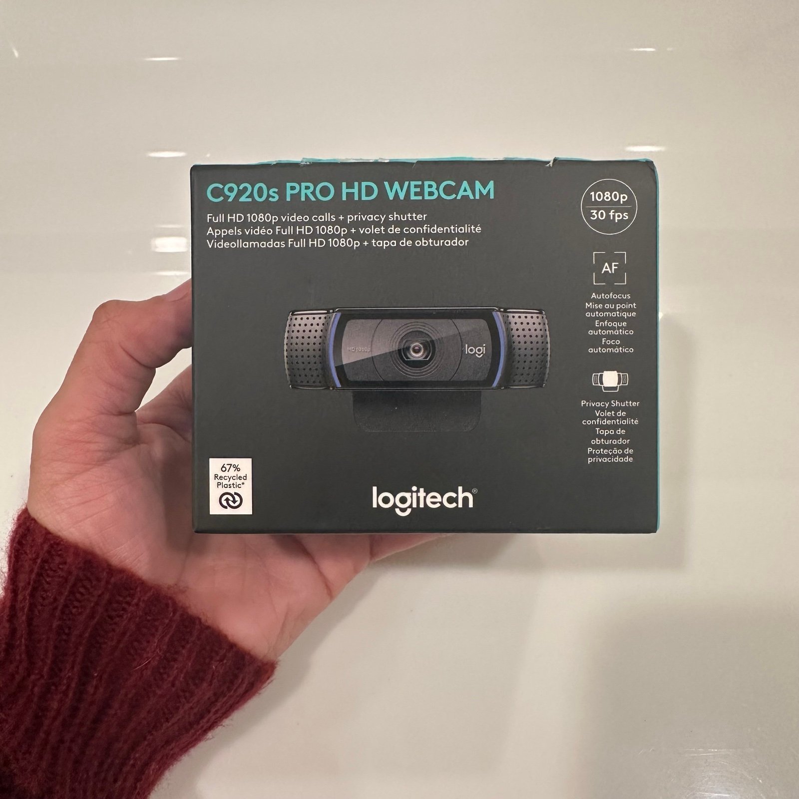 C920s Logitech 1080p Pro Stream Webcam - Black NEW