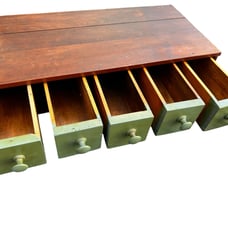 Vintage Solid Wooden Apothecary Drawer Dresser Desk Topper! Good condition! 27x1