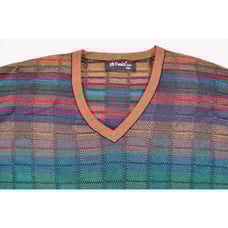 Vtg St Croix Shop Knit Cotton Blend Pullover V-Neck Sweater Men's XXL Made USA