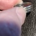 Vintage Sterling silver citrine ring