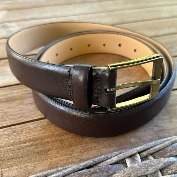 Land’s End Brown Leather Men’s Belt 52