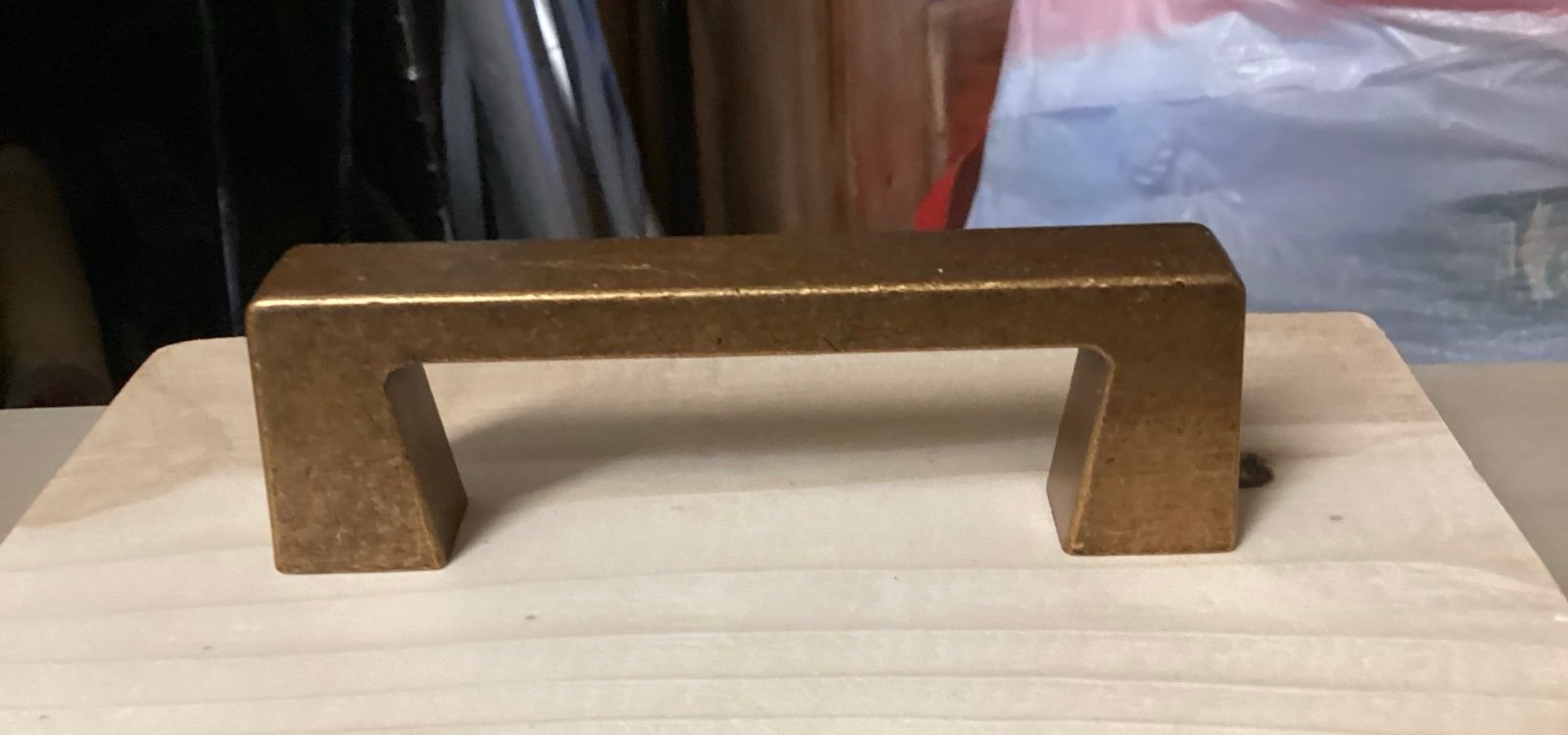 6 Rustic Brass Drawer Pulls