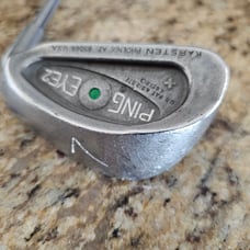 Nice RH PING EYE 2+ Green Dot 7 Iron PING KT Stiff-Flex Stainless Steel Shaft