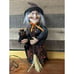 Vintage Fiber Optic Light Up Halloween Witch 15 Kids Of America -needs Adapter