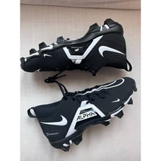 Nike Alpha Menace 3 Shark Football Cleat Black CV0582-001 Men's Size 9