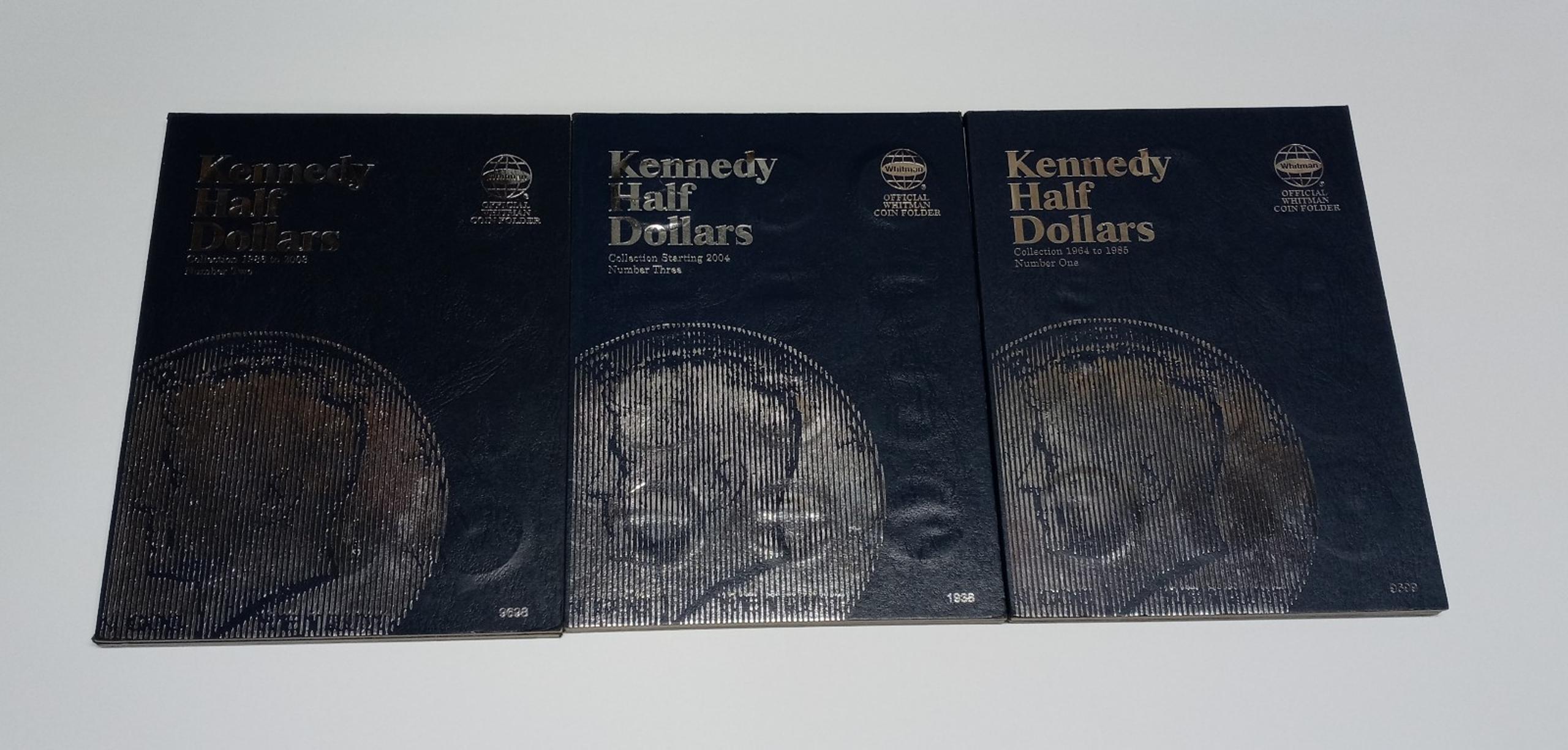 3 Kennedy Half Dollar Albums