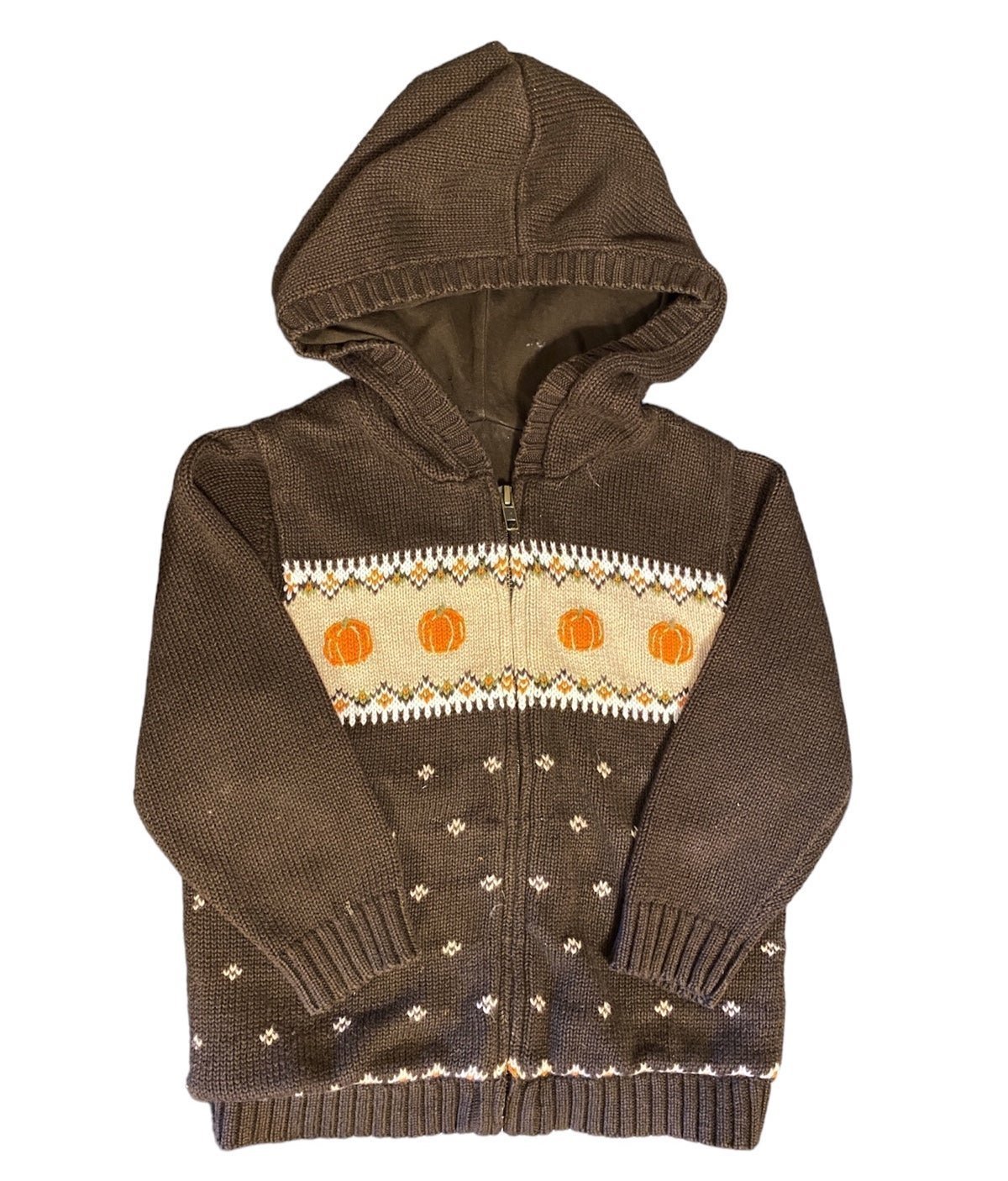 Janie and Jack fall pumpkin Sweater HTF
