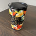 Starbucks North Carolina Ceramic Travel Tumbler Cardinal Black Floral BRAND NEW