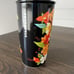 Starbucks North Carolina Ceramic Travel Tumbler Cardinal Black Floral BRAND NEW