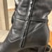 Naturalizer NWOT Black Leather Calf Heeled Knee High Boots Size 7