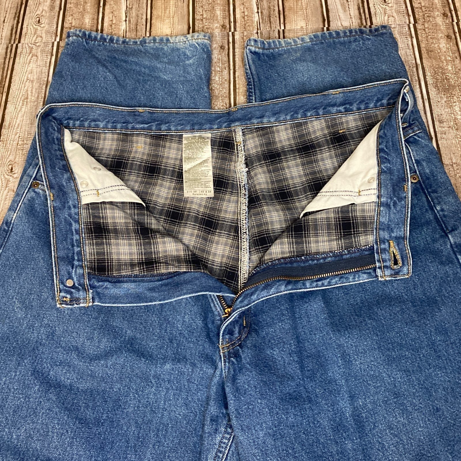Carhartt Relaxed Fit Lined Jeans 40 x 34