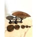 Antique Cast Iron Balance Scale With Weights And Pan