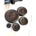 Antique Cast Iron Balance Scale With Weights And Pan