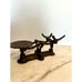 Antique Cast Iron Balance Scale With Weights And Pan