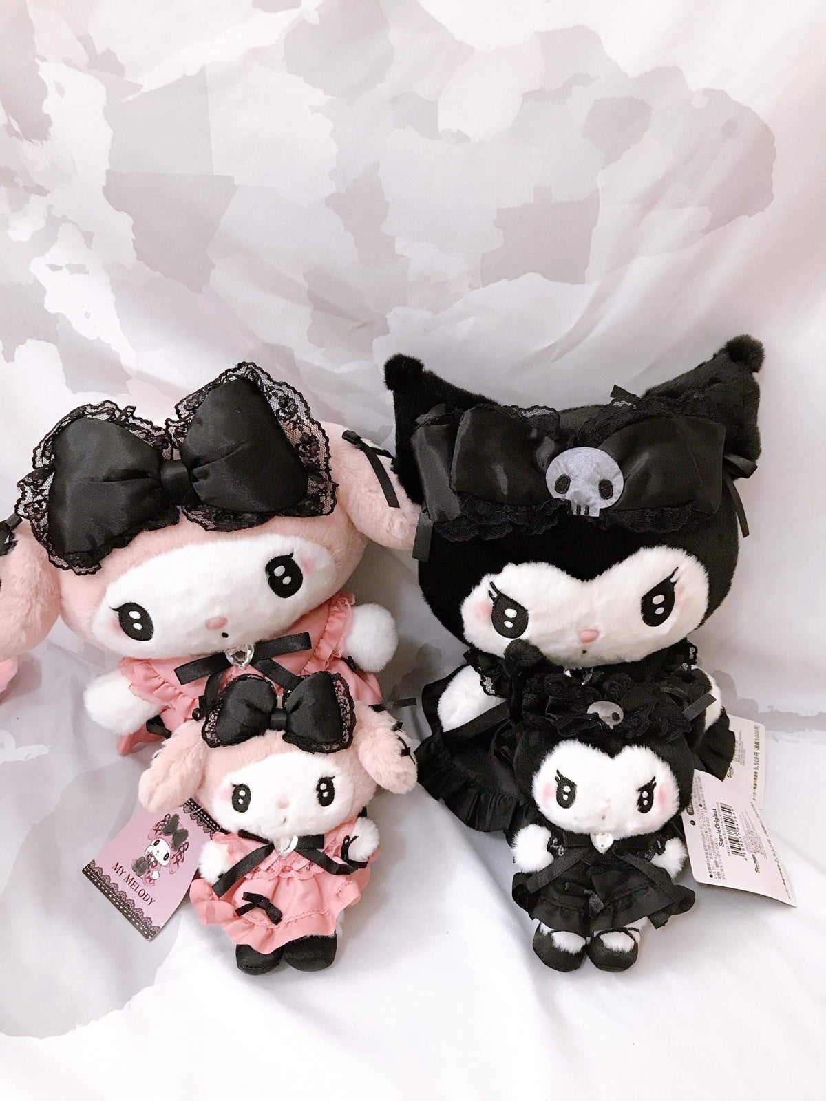NWT Midnight Kuromi Melody Plush Set