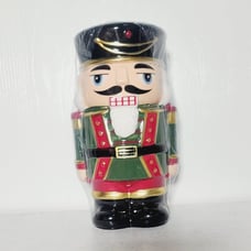 NEW Sleigh Bell Bistro Nutcracker Cookie Jar 6in X 10.5in