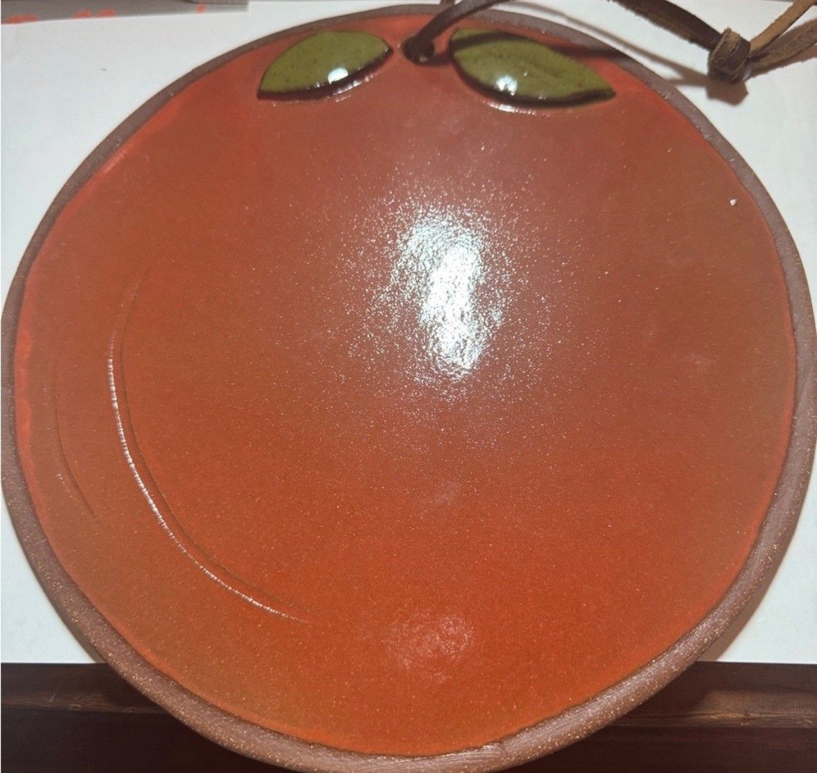 Handcrafted Pottery 8” Cutting Board/hot Plate