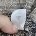 Coldwater Creek Sweater Jumper Wool Linen Open Knit Ombre Striped Long Sleeve M
