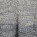 Coldwater Creek Sweater Jumper Wool Linen Open Knit Ombre Striped Long Sleeve M