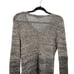 Coldwater Creek Sweater Jumper Wool Linen Open Knit Ombre Striped Long Sleeve M