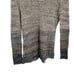 Coldwater Creek Sweater Jumper Wool Linen Open Knit Ombre Striped Long Sleeve M