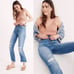 Madewell Cali Demi-Boot Jeans in Bronson Wash: Button-Front Edition