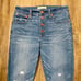 Madewell Cali Demi-Boot Jeans in Bronson Wash: Button-Front Edition