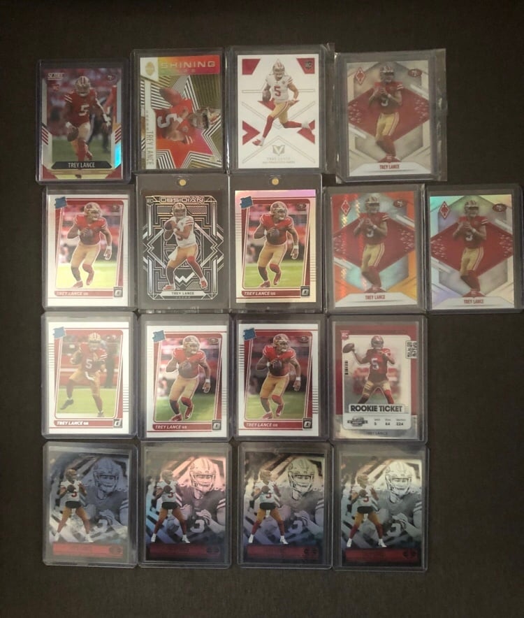 Trey Lance Rookie Card Lot Dallas Cowboys