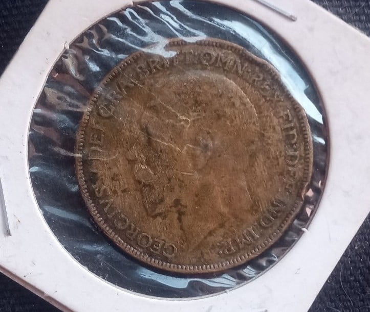 1921 British one penny
