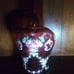 Handpainted Red Glass Bohemian Style Vas