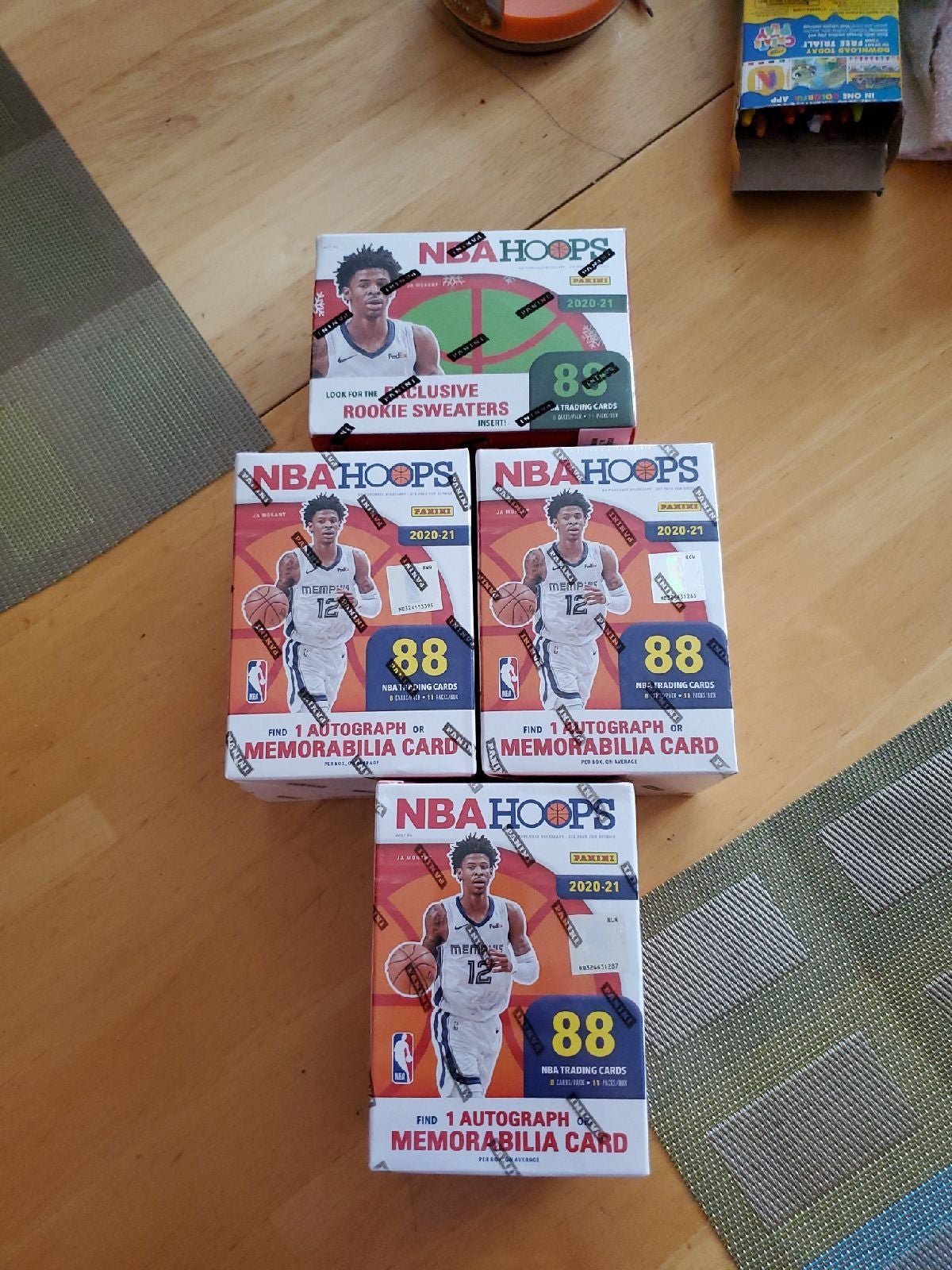 2020-21 Panini NBA HOOPS LOT OF 4
