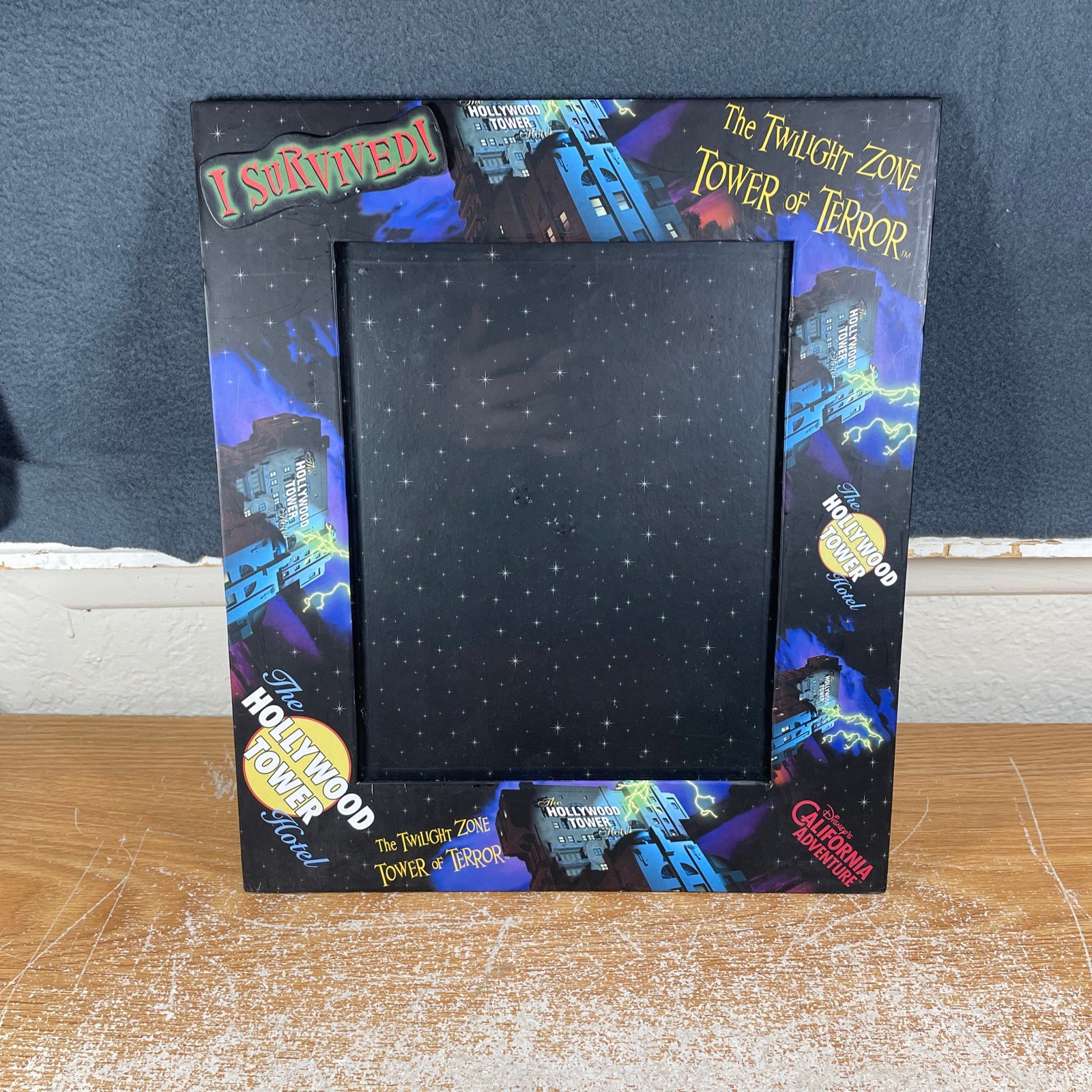 Disneyland Twilight Zone Tower Of Terror Picture Frame “I Survived!” 8x10 *Rare*