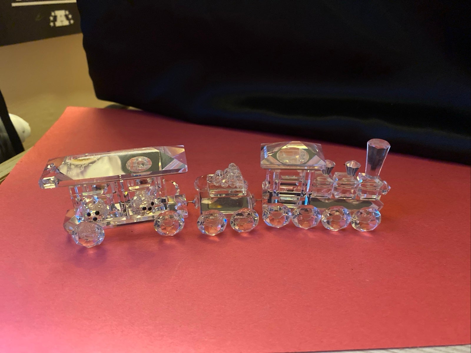 SWAROVSKI Train Vintage Lot of Three! Front Connector and caboose