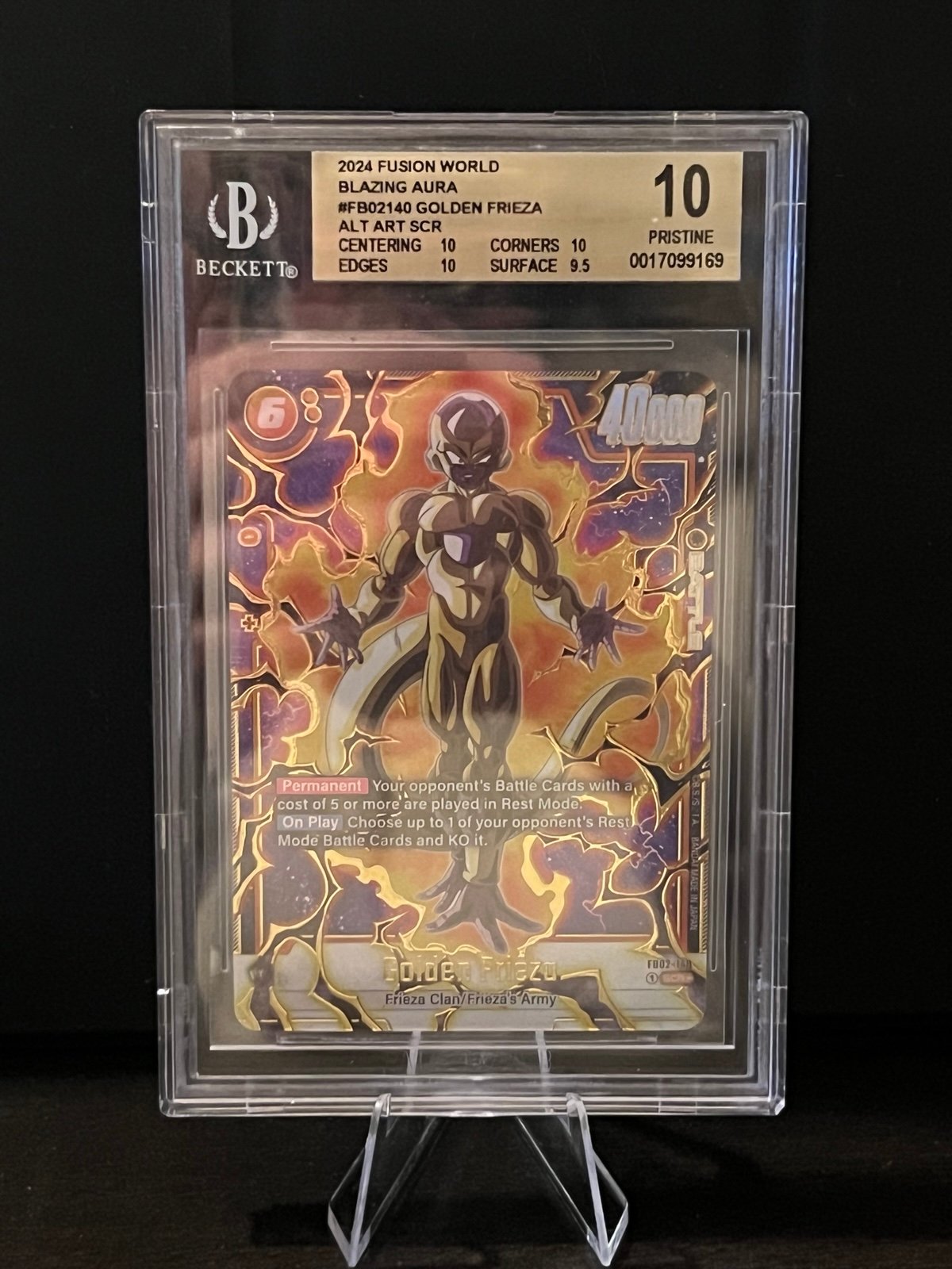 BGS 10 Golden Frieza (Alternate Art)-Blazing Aura (FB02)