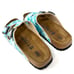 GUC Birkenstock Papillio Arizona Pixel Blue Sandals Size 40 9.5