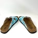 GUC Birkenstock Papillio Arizona Pixel Blue Sandals Size 40 9.5