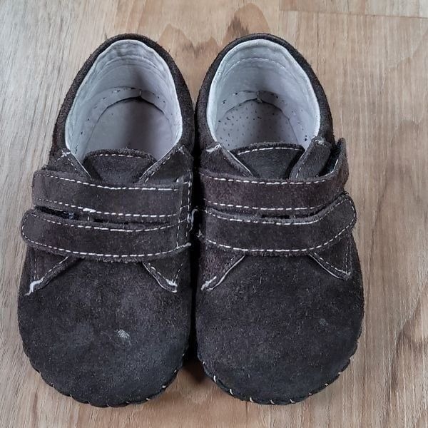 EUC Pediped Chocolate Brown Leather Suede Shoes