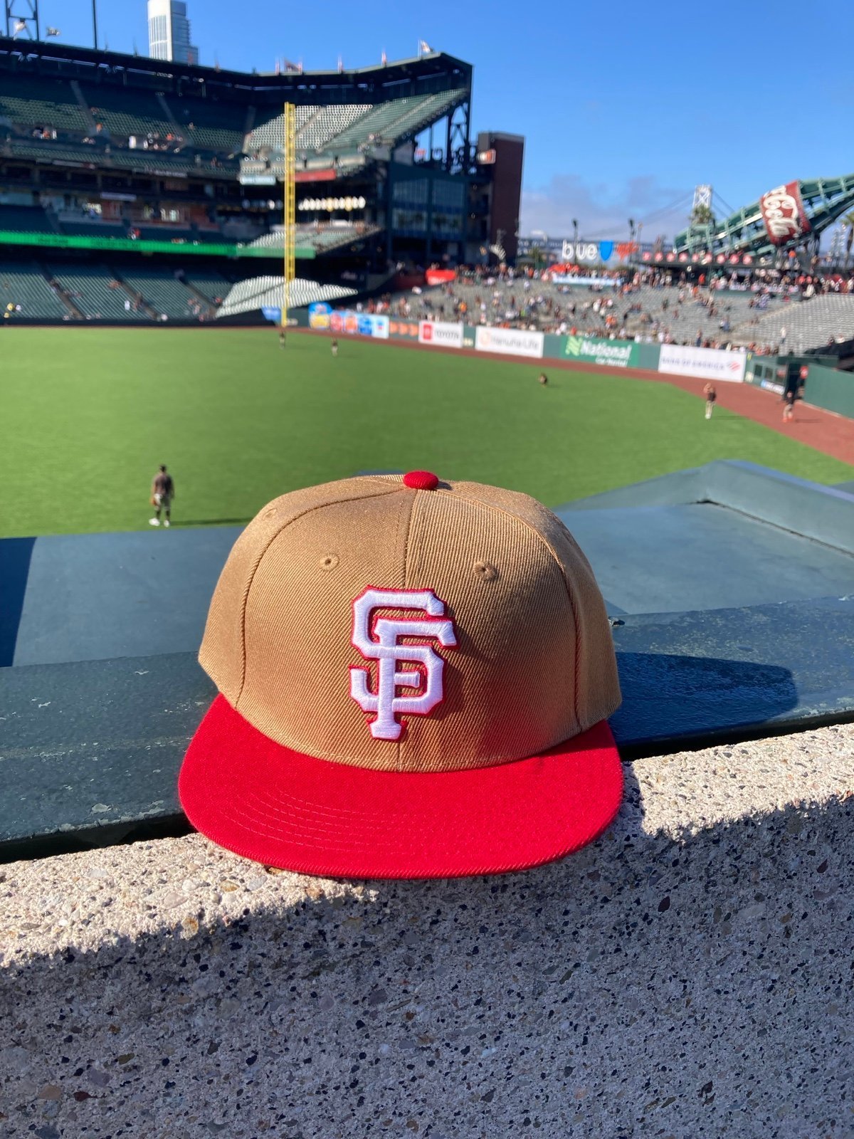 SF Giants Forty Niner 49er SnapBack Hat Baseball Football