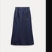 NWT ZARA DENIM MIDI SKIRT ZW COLLECTION