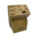 13 Slot Cuisinart Knife Block Natural Oak Wood Finish - FREE SHIPPING