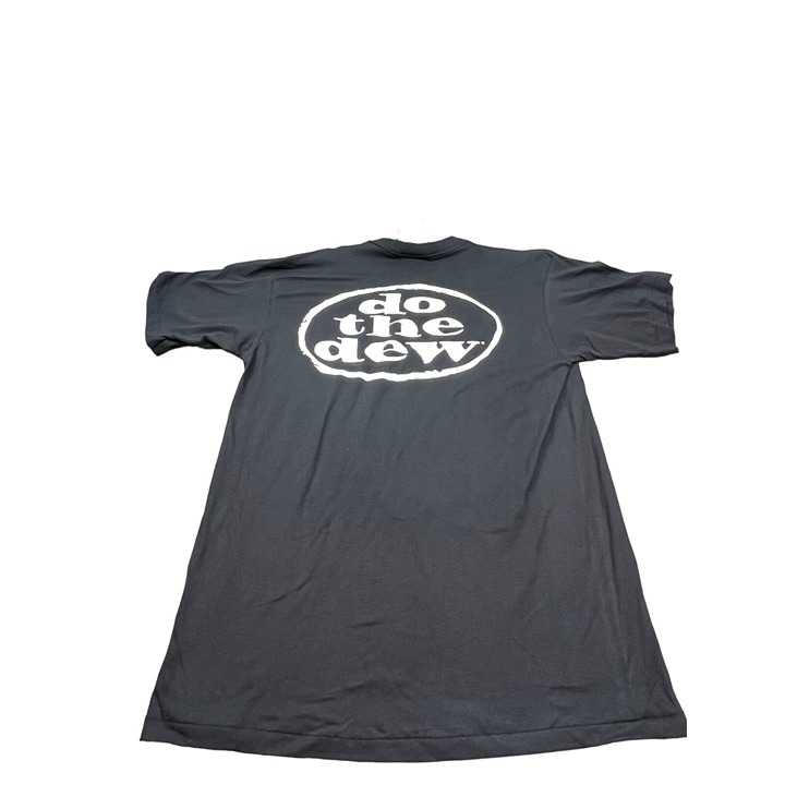 Vintage Mountain Dew Shirt Men XL Black Do The Dew Promo Tee Made USA NOS Pepsi