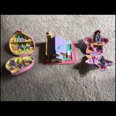Vintage Polly Pocket Lot School and Compacts 1992 1993 1994 Mattel Bluebird