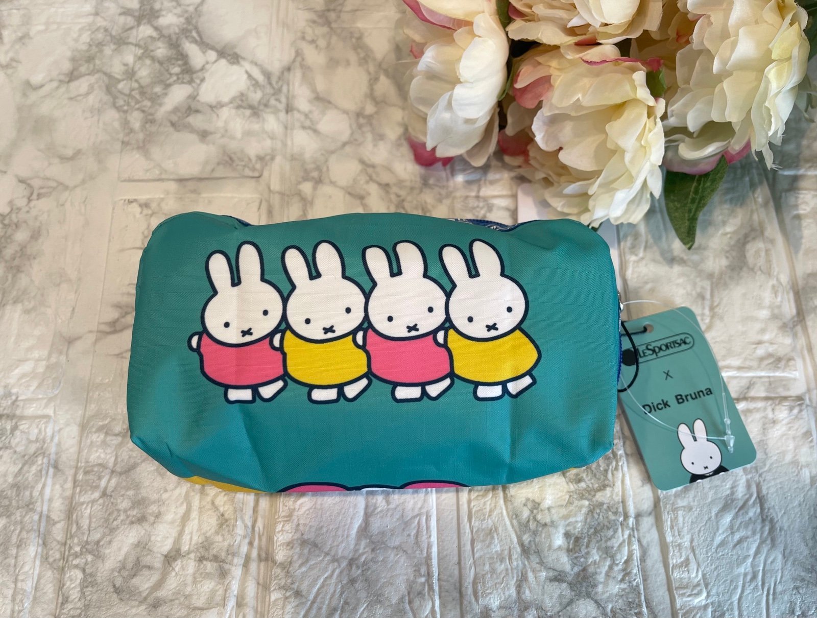 LeSportsac x Dick Bruna Miffy Rectangular Cosmetic Clutch Bag NWT