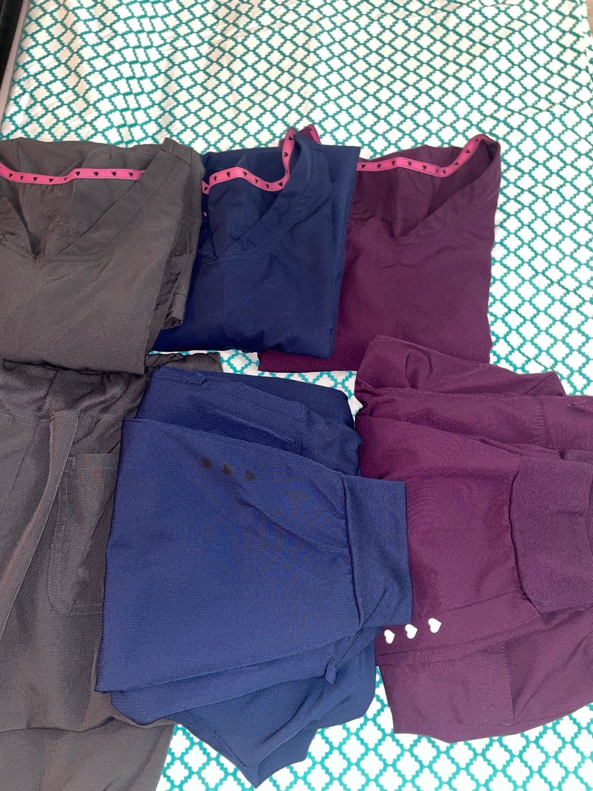 7sets Heart and soul & med couture scrubs