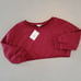 NWT! Mistress Rocks Angel Cake 'Raspberry Sweatshirt