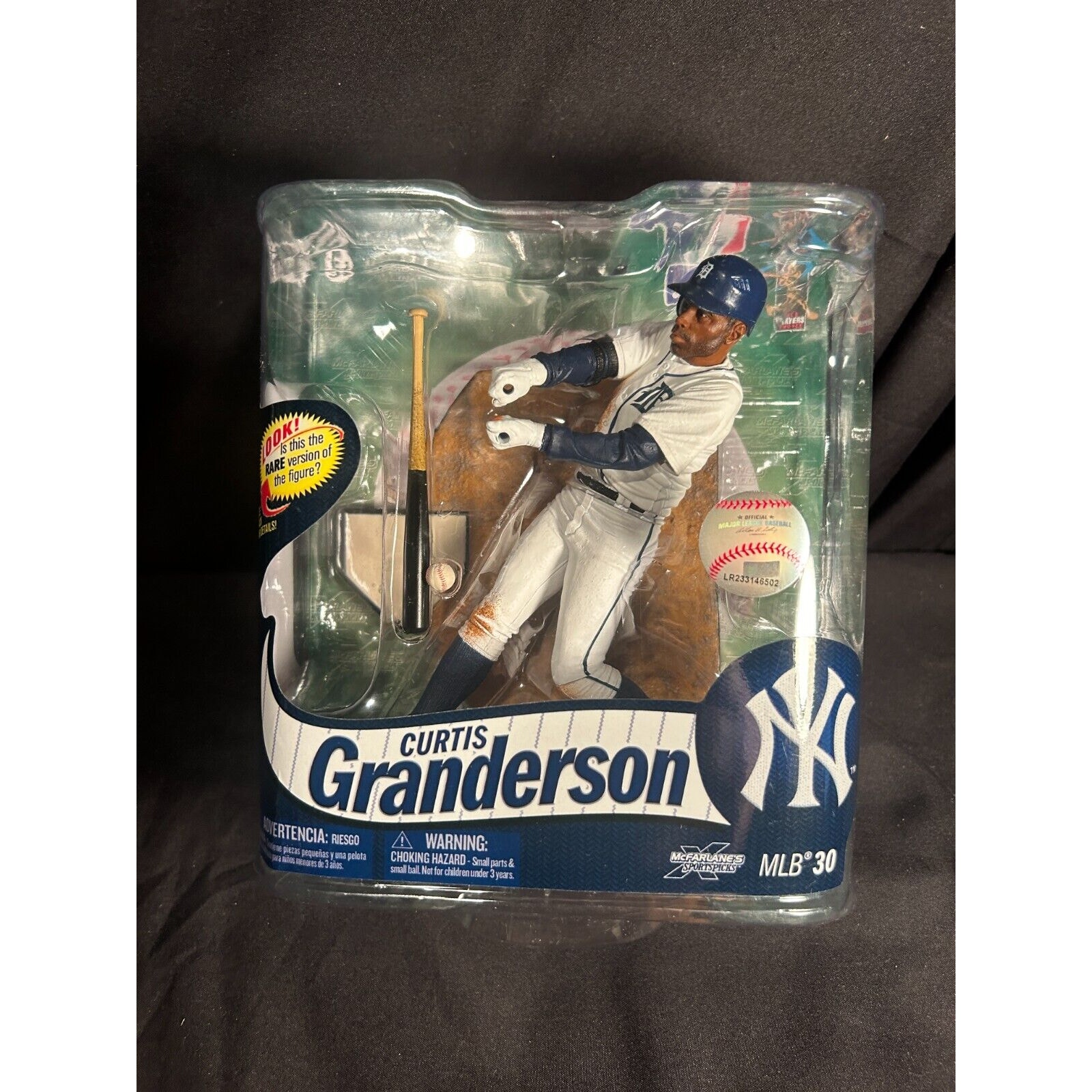 Curtis Granderson 2012 McFarlane Series 30, Yankees w/Tigers Uni /1000 Silver