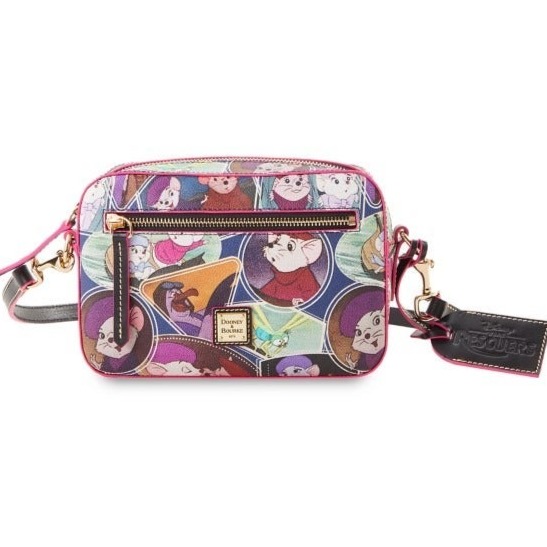 DISNEY DOONEY & BOURKE THE RESCUERS CROSSBODY CAMERA BAG CUTE PINK & BLACK NEW!